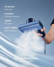 Load image into Gallery viewer, G9 Steam 2-in-1 Professional Handheld Travel Steamer for Clothes, Just 1lbs Lightly, 8 Minutes of Continuous Strong Steam, 1200W Light Steam Iron for travel and home
