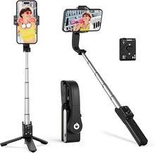 Load image into Gallery viewer, hohem iSteady Q Gimbal Stabilizer for Smartphone, 1 Axis Selfie Stick Tripod with Face Tracking, 360° Rotation, 4 in 1 Portable Phone Tripod w/Extendable Stick for iPhone 14/Android Video Recording
