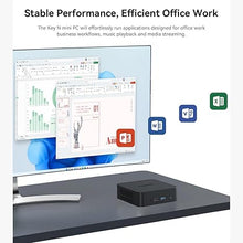 Load image into Gallery viewer, TRIGKEY Mini PC K-N95, Intel Alder Lake N95(up to 3.4GHz, 4C/4T), 16GB DDR4 RAM 500GB M.2 SSD, Mini Desktop PC Computer Support Max 4K 60Hz Dual HDMI Display/USB3.2 *3/WiFi5/BT5, Home/Office/Education
