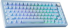 Load image into Gallery viewer, EPOMAKER Tide75 Upgraded QMK/VIA Wireless Gaming Keyboard, 75% Aluminum Mechanical Keyboard, Hot-Swap Creamy Keyboard with FR4 Plate, Bluetooth/2.4Ghz/USB-C, RGB Backlit, NKRO (Blue)
