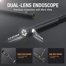 Load image into Gallery viewer, Teslong Endoscope Replacement Cable with Light, Dual Lens Inspection Camera 8mm/0.31inch Waterproof Probe Compatible with NTS500, NTS300(10FT)
