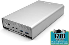 Load image into Gallery viewer, Avolusion PRO-G1 12TB USB 3.2 Gen 2 (10Gbps) USB-C External Hard Drive with USB 3.0 HUB for Windows or MacOS Desktop PC/Laptop
