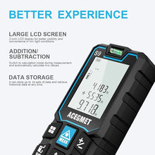 Load image into Gallery viewer, Laser Measurement Tool, ACEGMET 393 Ft Laser Tape Measure ±1/16-inch Accuracy, M/in/Ft Unit Switching Backlit LCD with Mute Button Laser Measure, Pythagorean Mode, Area and Volume Digital Tape Measure
