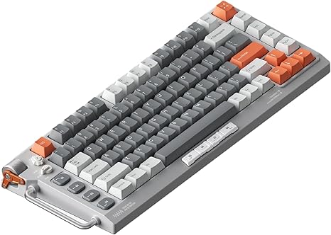 nuphy Field75 HE Magnetic Switch Gaming Keyboard,Wired Keyboard,83 Keys PC Gaming Keyboard,One Knob Volume Control, Hall Effect Sensors,Adjustable Actuation,Rapid Trigger-Magnetic White Switch