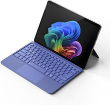 Load image into Gallery viewer, Junfire Detachable Keyboard for Microsoft Surface Pro 12 – 7-Color Backlit Wireless Keyboard with Touchpad, 14 Shortcut Keys, 30H Battery – Magnetic &amp; Slim Design, Purple
