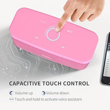 Load image into Gallery viewer, DOSS SoundBox Plus Portable Wireless Bluetooth Speaker with HD Sound and Deep Bass, Wireless Stereo Pairing, Built-in Mic, 20H Playtime, Portable Wireless Speaker for Home, Outdoor, Travel-Pink
