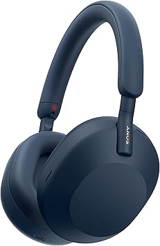 Sony WH-1000XM5 The Best Wireless Noise Canceling Headphones, Made Of Soft Fit Synthetic Leather, Integrated Processor V1, With 4 Beamforming Microphones, Up To 30-Hour Battery Life, Midnight Blue