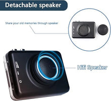 Load image into Gallery viewer, Auto Reverse&amp;Clear Stereo Cassette Player with Detachable Speaker-Portable Cassette Tape to MP3 Converter- Convert Tapes to Digital Files via USB, Compatible with MAC Laptops &amp; PC

