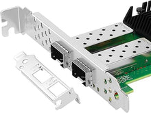 Load image into Gallery viewer, 25Gb PCI-E NIC Network Card for Intel E810-XXVDA2, 1GbE/10GbE/25GbE Dual SFP28 Ports, with Intel E810-XXVAM2 Chip,25GbE PCI Express 4.0 X8 Ethernet Adapter Support RDMA iWARP/RoCEv2/UEFI
