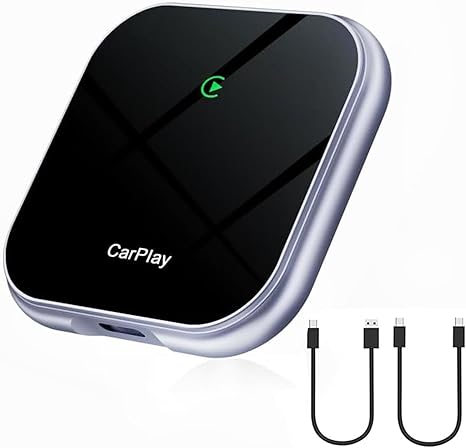 2024 Upgrade Wireless Carplay Adapter, Plug & Play Magic Link Carplay Stable Fast Connection, Convert Factory Wired to Wireless Carplay Dongle Auto Adapter for Cars 2016+, iPhone iOS 10+