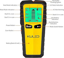 Load image into Gallery viewer, Stud Finder Wall Stud Detector Wood Sensor Beam Finder 5 in 1 Electric Multifunctional Wall Scanner with Digital LCD Display &amp; Sound Warning for Wood, Metal, Studs, Live AC Wires Magnetic Stud Sensor
