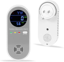 Load image into Gallery viewer, Plug in Carbon Monoxide Detector, Carbon Monoxide Alarm,Real-time Digital Display 3-in-1 Level: PPM,°F &amp; Humidity, Co Detector Monitor for Home,RV,Apartment
