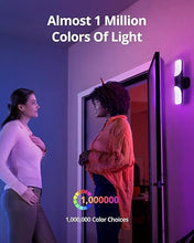 Load image into Gallery viewer, eufy Security S100 Wired Wall Light Cam (2-Pack), Security Camera Outdoor, 2K Camera with 1200 Lumen Light, Color Night Vision, Motion Activated Light, AI Smart Detection, IP65 Waterproof
