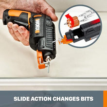 Load image into Gallery viewer, Worx 4V Electric Screwdriver, Rechargeable Cordless Power Screwdriver Set with 6 Bits, Screw Holder, Charger - WX255L

