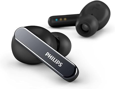 PHILIPS T5506 True Wireless Headphones with Noise Canceling Pro (ANC PRO) and Up to 32hrs Playtime with Wireless Charging Case, Black