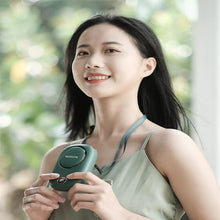 Load image into Gallery viewer, Portable Neck Fan, Handheld Mini Fan Small Personal Fan, Hand Held Fan USB Rechargeable Eyelash Fan for Kids Girls Boys Woman Man Home Outdoor Travel (Green)
