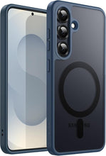 Load image into Gallery viewer, JETech Magnetic Case for Samsung Galaxy S25+ / S25 Plus 5G, Compatible with MagSafe, Translucent Matte Back Shockproof Phone Cover (Storm Blue)
