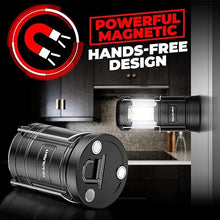 Load image into Gallery viewer, GearLight Camping Lantern - 2 Portable LED Battery Powered Lantern with Magnetic Base and Foldable Hook for Emergency Use or Campsites, Essential Hurricane Survival Kit with Batteries
