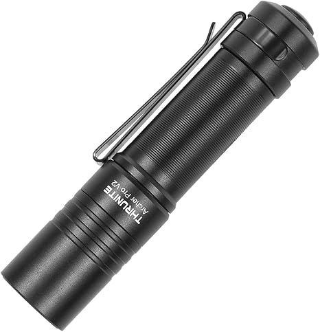 ThruNite Archer Pro V2 EDC Flashlight - 950 Lumens, USB-C Rechargeable, Tail Switch LED, Pocket-Sized for Camping, Outdoors & Emergencies - Neutral White, Black