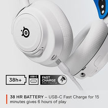 Load image into Gallery viewer, SteelSeries Arctis Nova 7P Wireless Multi-Platform Gaming Headset — Neodymium Magnetic Drivers — 2.4GHz + Bluetooth — 38Hr USB-C Battery — Gen2 AI Mic — PlayStation, PC, Switch, VR, Mobile - White
