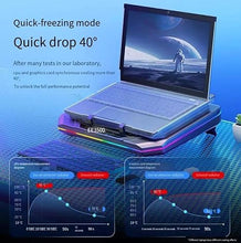 Load image into Gallery viewer, Cooling Pad for Dell Alienware m18 R2 R1 18 inch Gaming Laptop, It is a Well Deserved Heat Dissipation Monster?Cooler with Powerful Turbo Fan Can Fast Cooling,6 RGB Light Mode,Touch Control
