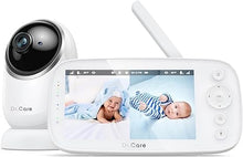 Load image into Gallery viewer, NovaView Video Baby Monitor - 5” 1080P Display, Ultra-Low Radiation, 5000mAh Battery, Clear Night Vision, Real-Time/VOX, 2X/4X Zoom, 1000ft Range, 2-Way Audio, Pan &amp; Tilt, No WiFi Baby Camera
