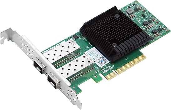 25GbE NIC Network Card with Mellanox ConnectX-4 Chipset,Dual-SFP28 Ports PCI Express 3.0 X8 Ethernet Adapter Support Windows Server/Windows/Ubuntu