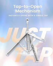 Load image into Gallery viewer, 66” Phone Tripod, Auto Open Selfie Stick for iPhone, Portable Travel Cell Phone Tripod Stand for iPhone 16 Pro Max Android, White
