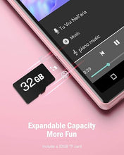 Load image into Gallery viewer, AGPTEK 40GB MP3 Player with Bluetooth and WiFi, 4&#39;&#39; Full Touch Screen MP4 Player with Spotify, Android Online Music Player with Speaker, FM Radio, Model: T05 (Pink)
