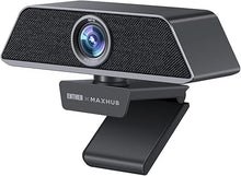 Load image into Gallery viewer, Enther &amp; MAXHUB 4K Stream Webcam with Microphone,Autoframing,Ultra 4K HD Video Calling,Noise-Canceling mic,HD Auto Light Correction,Wide Field of View,Works with Microsoft Teams,Zoom,Google Voice
