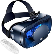 Load image into Gallery viewer, 3D VR Headset, 3D VR Glasses Virtual Reality Headset for iPhone or Android Compatible 5.0” to 7.0”, Virtual Reality 3D Glasses Headset Helmets with Controller, for Mobile Games &amp; Movies
