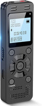 Load image into Gallery viewer, 128GB Digital Voice Recorder for Lectures Meetings - EVIDA 9296 Hours Voice Activated Recording Device Audio Recorder with Playback,Password
