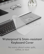 Load image into Gallery viewer, Wireless Keyboard and Mouse Combo, CHESONA Bluetooth Rechargeable Full Size Mulit-Device (Bluetooth 5.0+3.0+2.4G) Wireless Keyboard Mouse Combo for Mac OS/iOS/Windows/Android (Silver Black)
