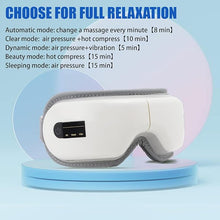 Load image into Gallery viewer, Nadie Eye Massage with Heat, Smart Eye Massager Tool, Temple Massager Heat Eye Mask, Birthday Gifts, White
