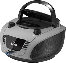 Load image into Gallery viewer, LONPOO Radios Portable AM FM, Portable CD Player Compatible CD-R/RW/WMA and MP3, CD Radio with Bluetooth 5.3, Boombox CD Player with Speakers, USB Player, AC/Battery Powered CD Players for Home
