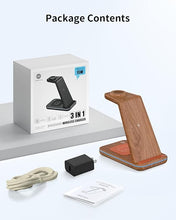 Load image into Gallery viewer, Wireless Charger for iPhone Charging Station: 3 in 1 Phone Charger Stand for iPhone 16/15/14/13/12/11/SE/X Pro Max Plus - Apple Watch Ultra/10/9/8/SE/7/6/5/4/3 - AirPods 2/3/4 Pro
