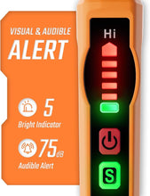 Load image into Gallery viewer, Natural Gas Detector, TopTes PT177 Gas Leak Detector with Audible &amp; Visual Alarm, Portable Gas Sniffer to Locate Combustible Gas Leak Sources Like Methane,Propane for Home (Includes Battery x2)-Orange
