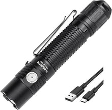 Load image into Gallery viewer, ThruNite TN12 V6 Tactical LED Flashlight, High 1950 Lumens Dual Switch, USB-C Rechargeable Flashlight Compact for EDC, Law Enforcement, and Outdoor Use (Cool White)
