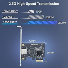 Load image into Gallery viewer, 2.5Gb PCIe Network Card,2.5GBase-T PCI Express Network Adapter NIC, with Realtek RTL8125B Controller, Single RJ-45 Port, PCIe 2.1 x1 Support Windows Server/Linux
