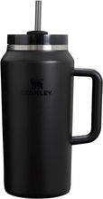 Load image into Gallery viewer, Stanley Quencher H2.0 FlowState Stainless Steel Vacuum Insulated Tumbler with Lid and Straw for Water, Iced Tea or Coffee, Smoothie and More, Black 2.0, 64oz
