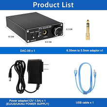 Load image into Gallery viewer, FX-Audio DAC-X6 Headphone amp Mini HiFi 2.0 Digital Audio Decoder DAC Input USB/Coaxial/Optical Output RCA/Headphone Amplifier 24Bit/96KHz DC12V (Black)
