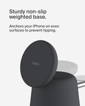 Load image into Gallery viewer, Belkin 2-in-1 MagSafe Wireless Charging Dock 15W Fast Charge iPhone Charger Compatible with iPhone 16, 15, 14, and 13 Series, AirPods, and Other MagSafe Enabled Devices, Includes Power Supply - Black
