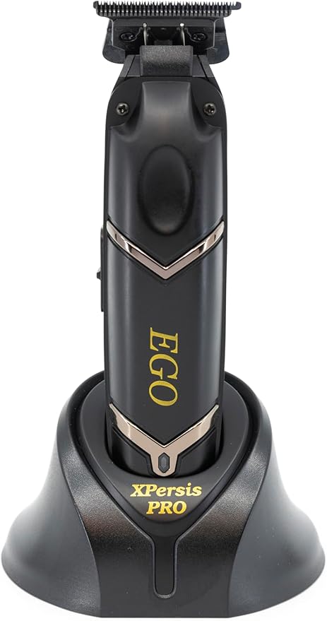 PRO EGO High Torque Low Vibration Brushless DC Motor 7200 RPM DLC Blade Cordless Hair Trimmer with Charging Stand for Barbers and Professionals