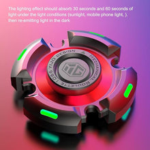 Load image into Gallery viewer, Fidget Spinners for Adults and Kids, Stress Anxiety ADHD Relief Figets Toy, Metal Finger Hand Spinner Toys with Luminous Light, Fidget Spinner Need Absorb Light Then Release in Dark
