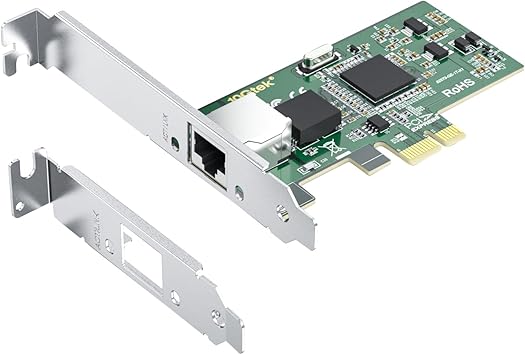 10/100/1000Mbps Gigabit Ethernet PCI Express NIC Network Card with Intel(R) 82573 Controller, Ethernet Server Converged Network Adapter, Single RJ-45, Support Windows Server/Freebsd/VMware