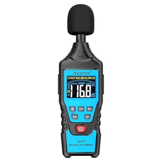 Decibel Meter spl Meter Sound Level Meter dB Meter Sound and Noise Meters Measuring 30 dB to 130 dB