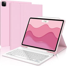 Load image into Gallery viewer, Keyboard Case for iPad Air 13 inch M2 2024 and iPad Pro 12.9 Case with Keyboard 6th/5th/4th/3rd Generation, Magnetic Detachable Wireless Keyboard, Smart Folio Cover with Pencil Holder, Auto Sleep/Wake
