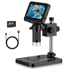 Load image into Gallery viewer, LCD Digital Microscope,4.3 Inch 1080P 10 Megapixels,10MP Camera Video Recorder with HD Screen,1-1000X Magnification Zoom Wireless USB Stereo Microscope Camera,
