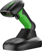 Load image into Gallery viewer, NETUM 2D QR Industrial Bluetooth Barcode Scanner with Charging Dock, Upgraded Wireless 2D/1D Bar Code Reader, 2600mAh Battery, Drop Dust WaterProof, Hands-Free for Windows, Mac, Android, iOS (NT-1950)
