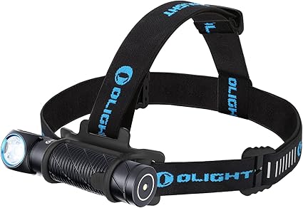 OLIGHT Perun 2 2500 Lumens Rechargeable Headlamp, Multi-Functional Right Angle MCC Waterproof Flashlight with Headband, Perfect for Night Camping, Hiking, Hunting(Black)